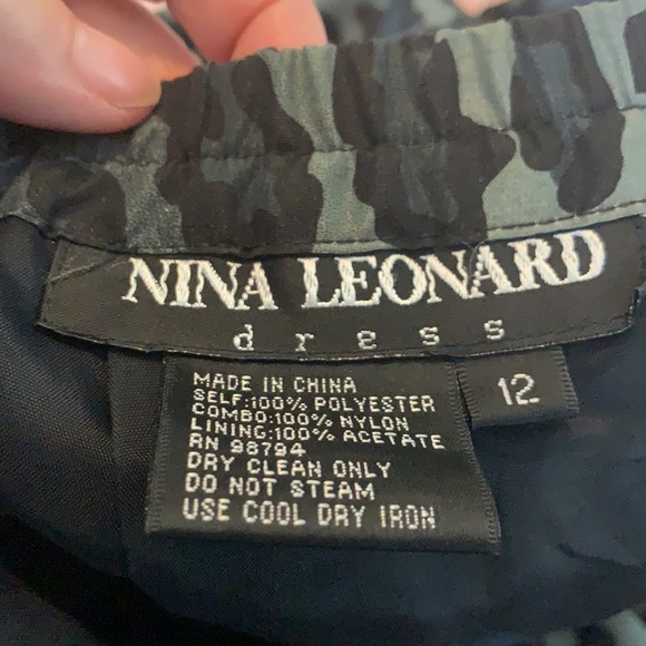 NINA LEONARD LEOPARD SKIRT - Picture 5 of 5